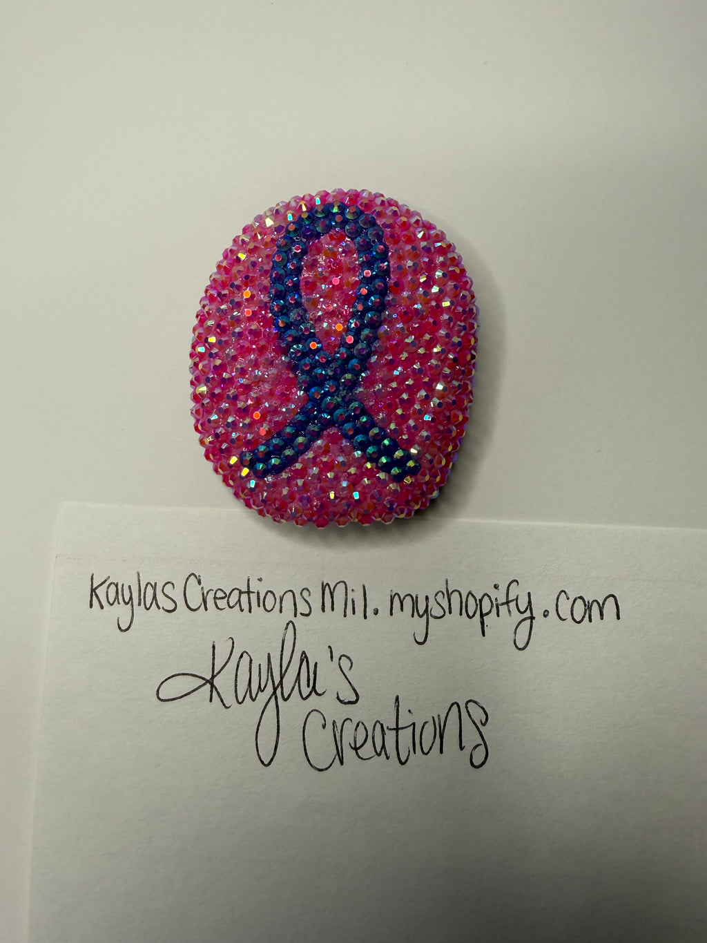 Breast Cancer Ribbon - Rock
