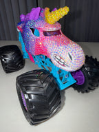 Rhinestoned Unicorn Monster Truck