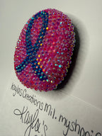 Breast Cancer Ribbon - Rock