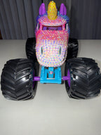 Rhinestoned Unicorn Monster Truck