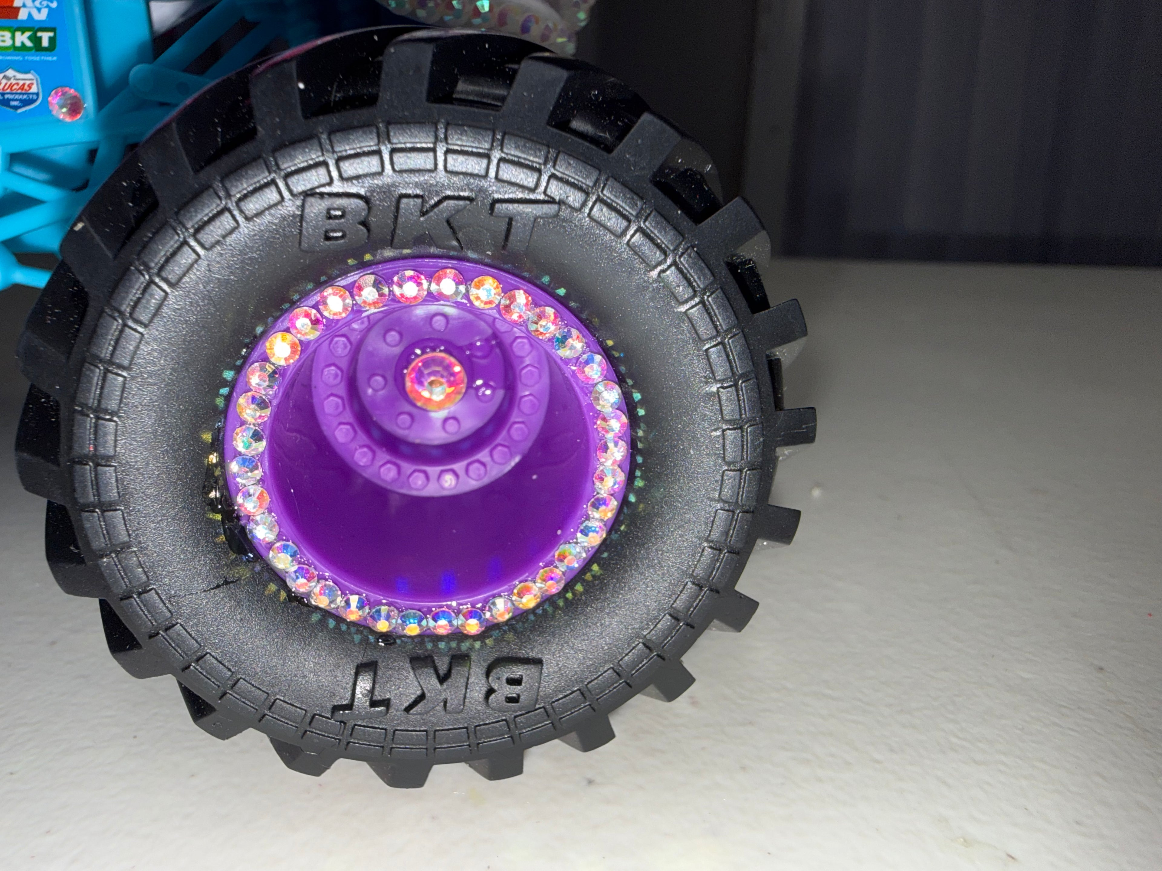 Rhinestoned Unicorn Monster Truck