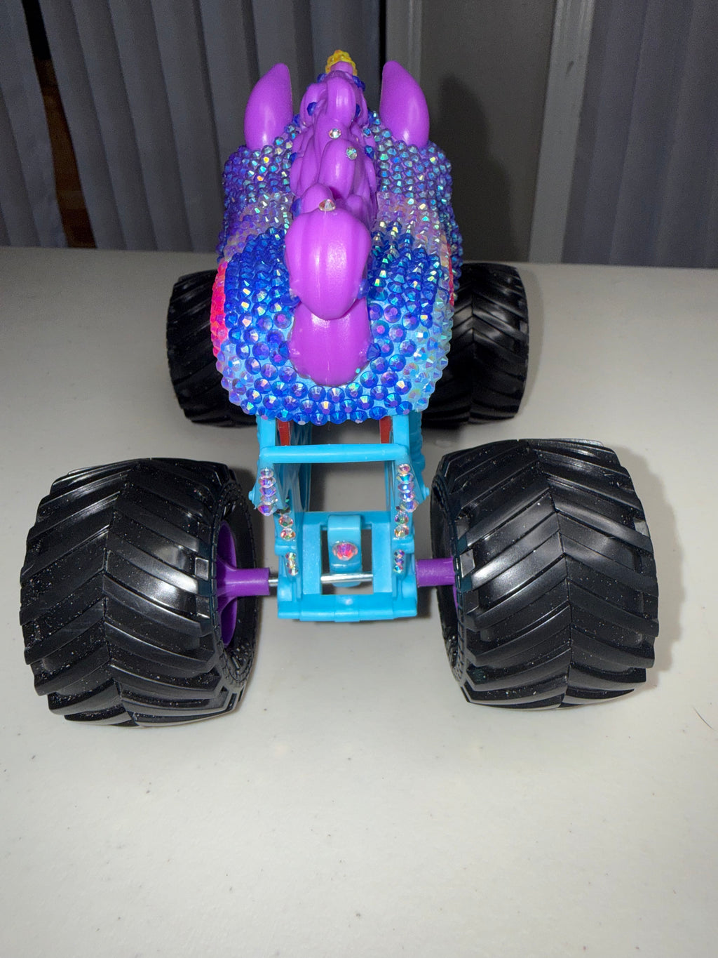 Rhinestoned Unicorn Monster Truck