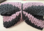 HandKnit Blanket - Purple