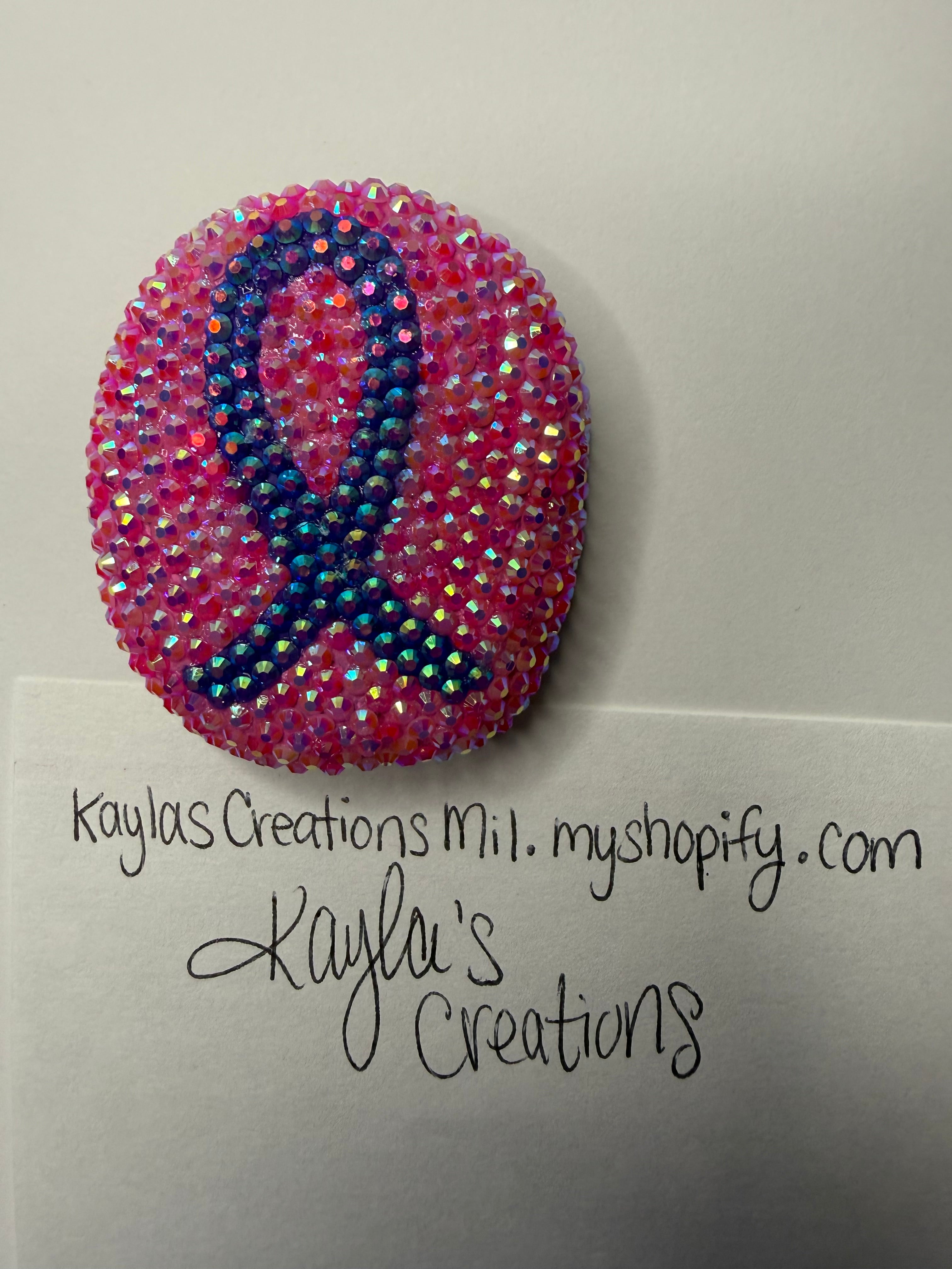 Breast Cancer Ribbon - Rock