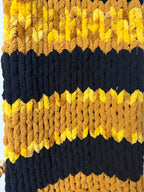 Hand Knit Blanket - BumbleBee