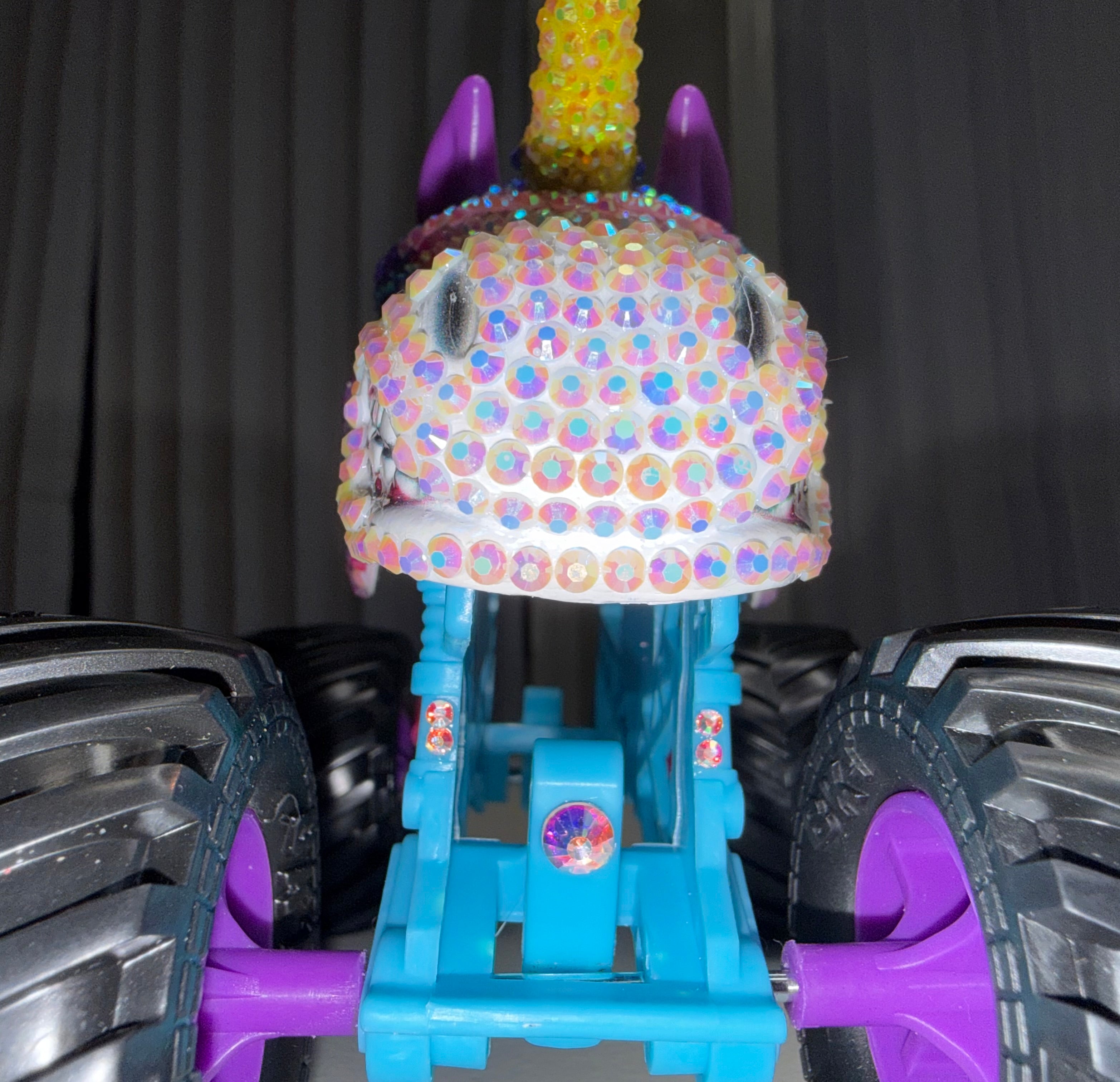 Rhinestoned Unicorn Monster Truck
