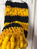 Hand Knit Blanket - BumbleBee