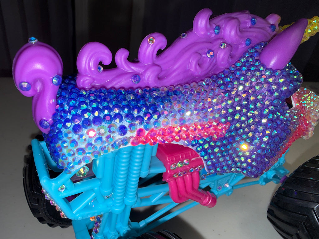 Rhinestoned Unicorn Monster Truck