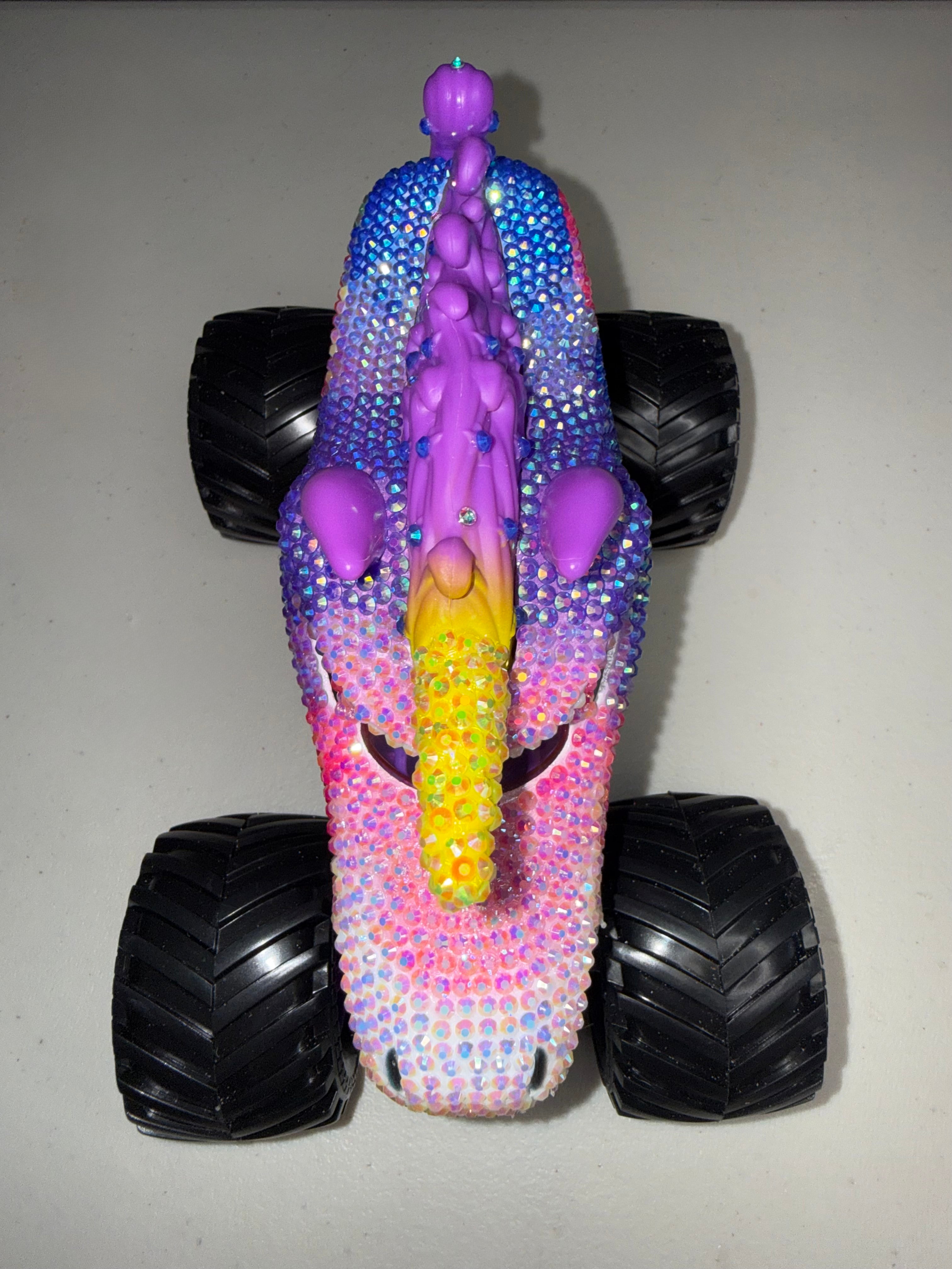 Rhinestoned Unicorn Monster Truck