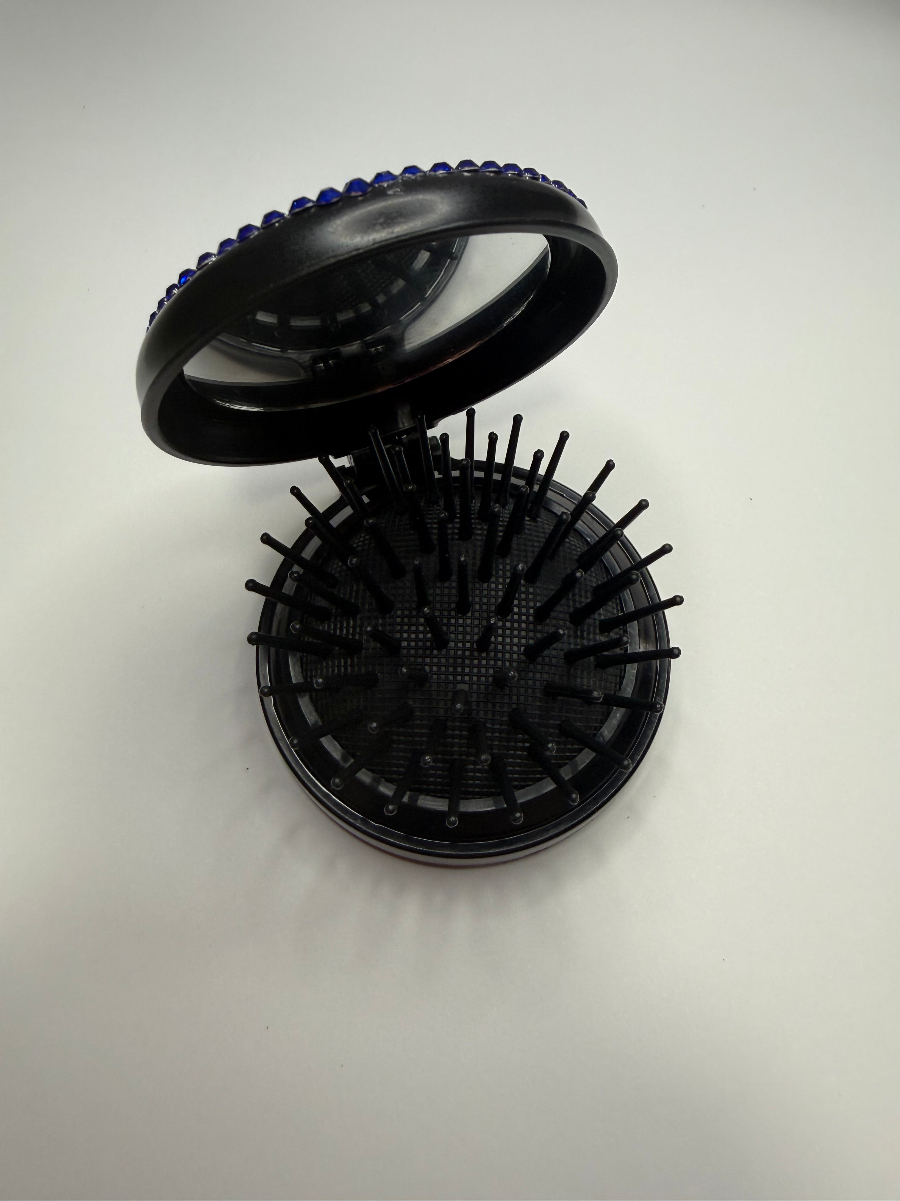 Pocket Mirror Brush - Royal Blue