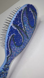 Hairbrush - Dazzled Blue Waves
