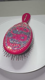 Hairbrush - Dazzled Pink Groovy