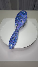 Hairbrush - Dazzled Blue Waves