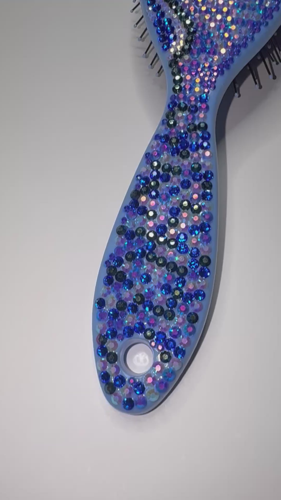 Hairbrush - Dazzled Blue Waves